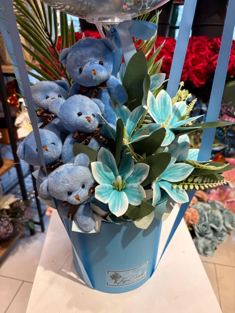 Balonlu Erkek Bebek Çiçeği 1