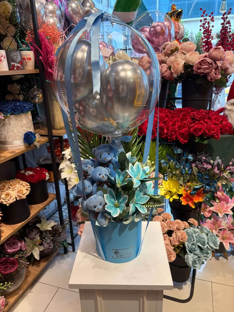 Balonlu Erkek Bebek Çiçeği 1